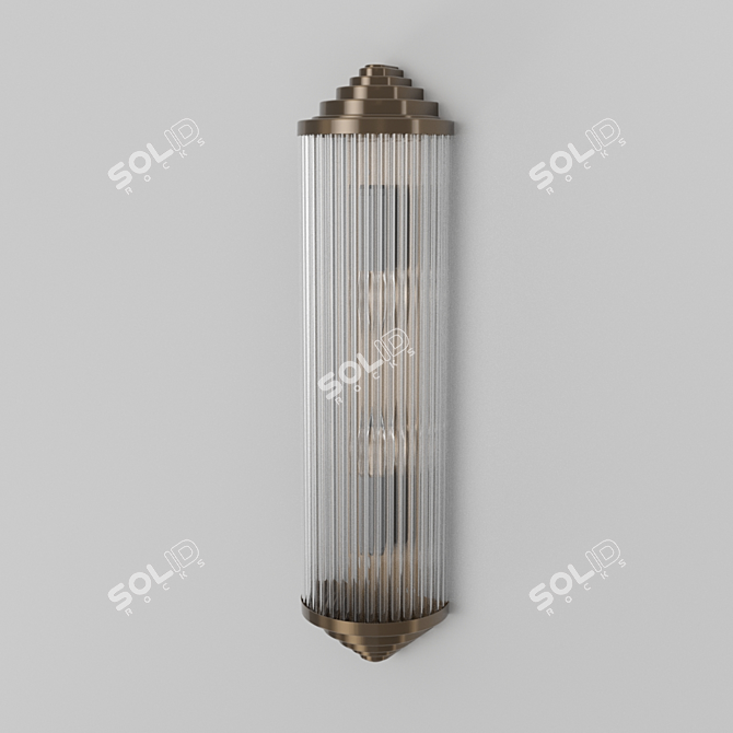 Elegant Petitot Wall Light 3D model image 1