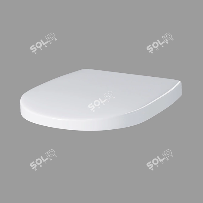 ARTECO Duroplast Toilet Seat, White 3D model image 2
