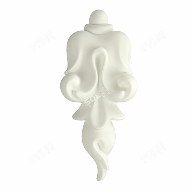 Elegant Baroque Pad 01102BR 3D model image 2