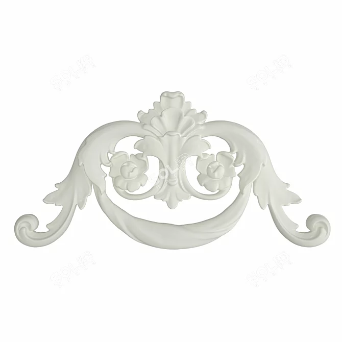 RODECOR Baroque Corner Element - Elegant Decor for Interiors 3D model image 2