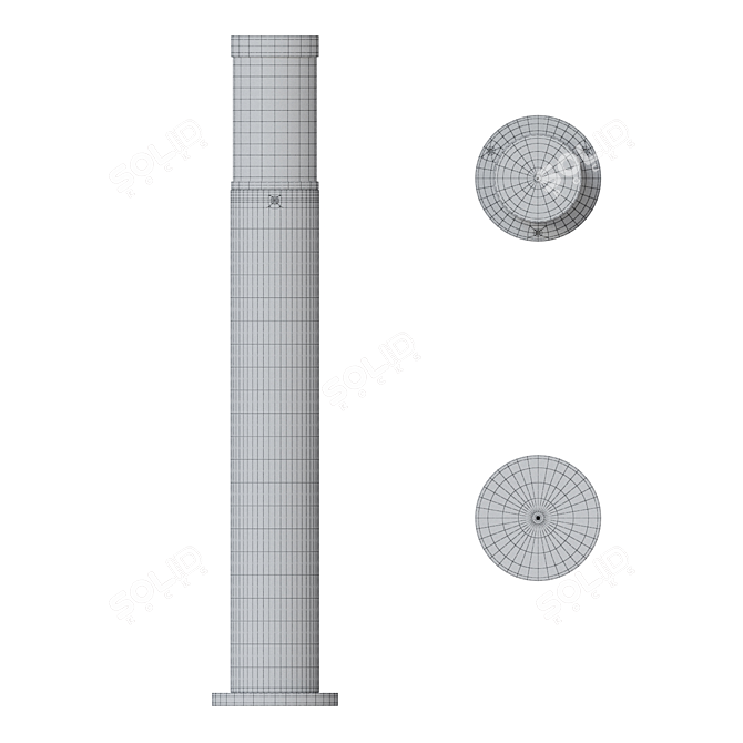DeMarkt Mercury Outdoor Lamp 807041801 3D model image 3