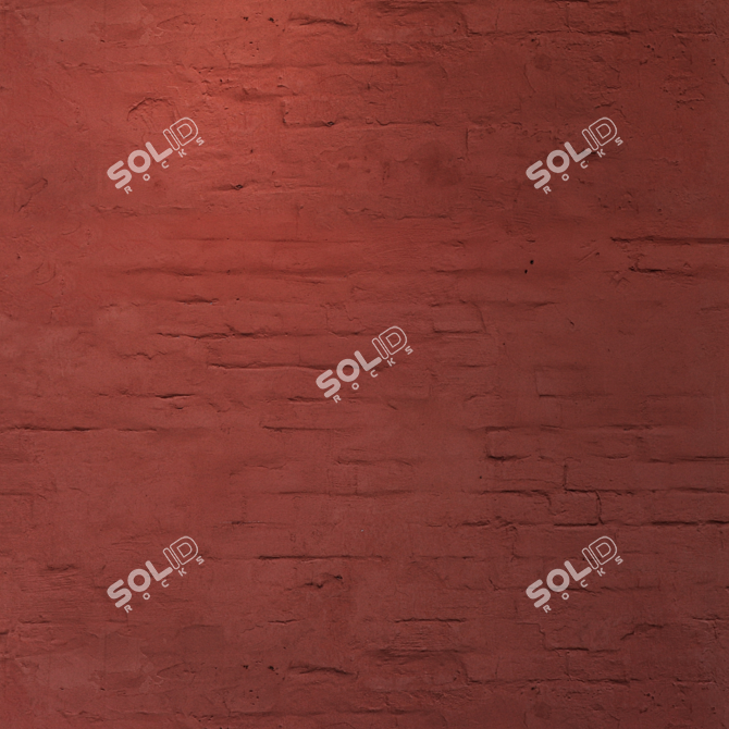 Seamless Red Brick Texture 3D model image 3