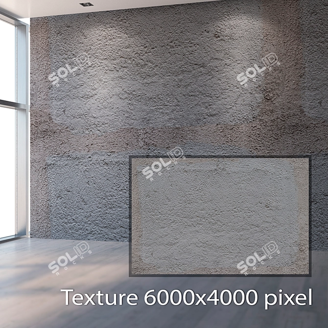 Seamless Rough Plaster Textures 3D model image 2