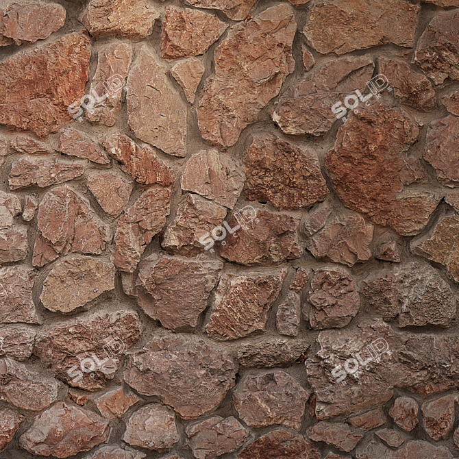 Seamless Natural Stone Texture 3D model image 3