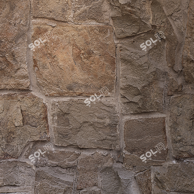 Seamless Natural Stone Texture 3D model image 3