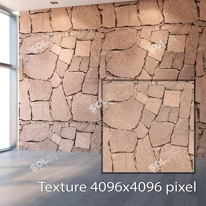 Seamless Stone Texture 839 3D model image 2