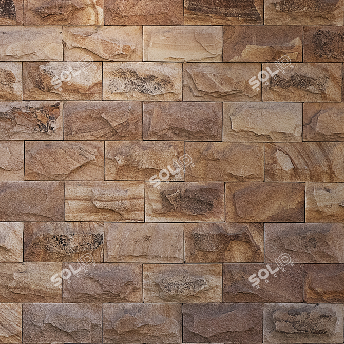 Seamless Natural Stone Texture 3D model image 3