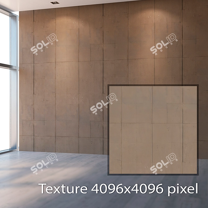 Seamless Plaster Texture Kit 3D model image 2