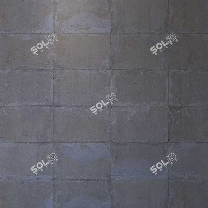 Seamless Concrete Tile: High Resolution Textures 3D model image 3