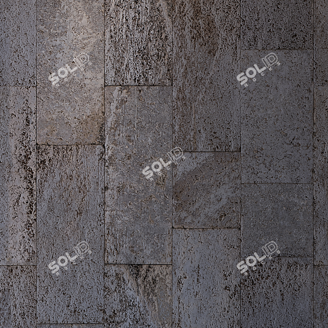 Title: Seamless Travertine Tile - High Resolution 3D model image 3