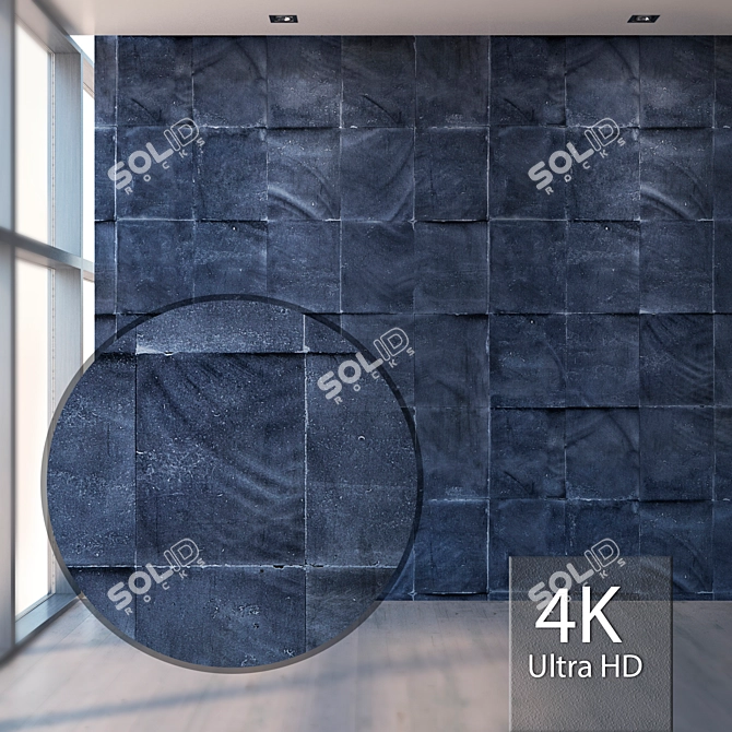 Seamless Facing Tile: High Resolution Texture 3D model image 2
