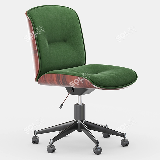 Mid-Century Swivel Chairs by Ico Parisi 3D model image 1