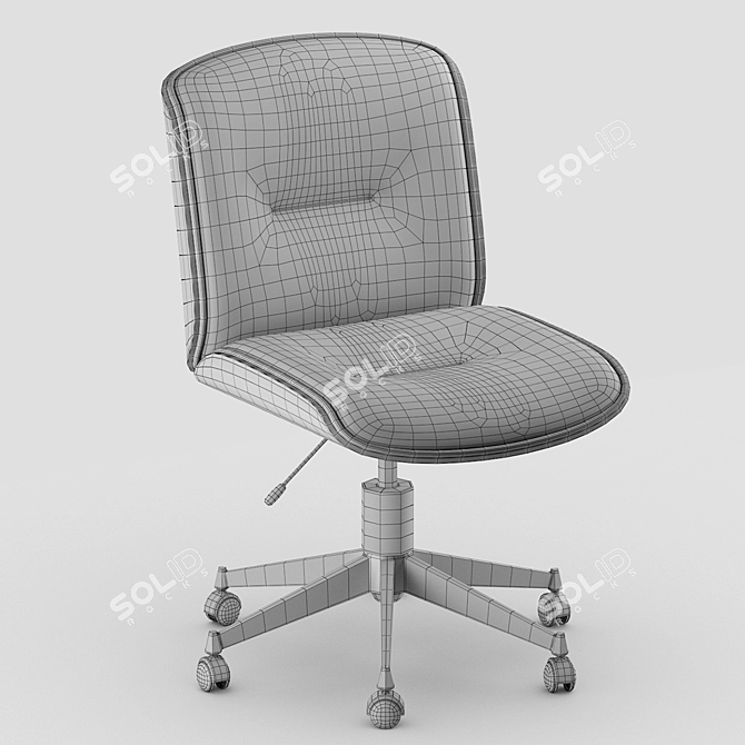 Mid-Century Swivel Chairs by Ico Parisi 3D model image 3