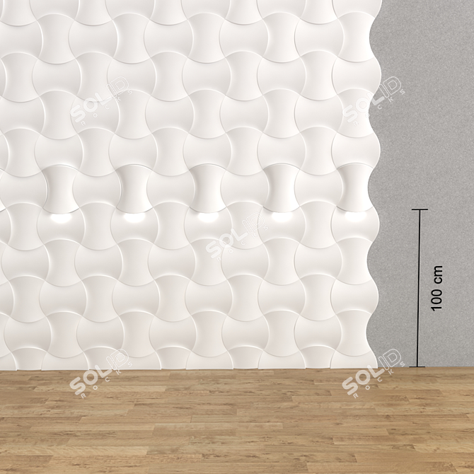 Poly Gypsum Panel: 26x30x3 3D model image 1