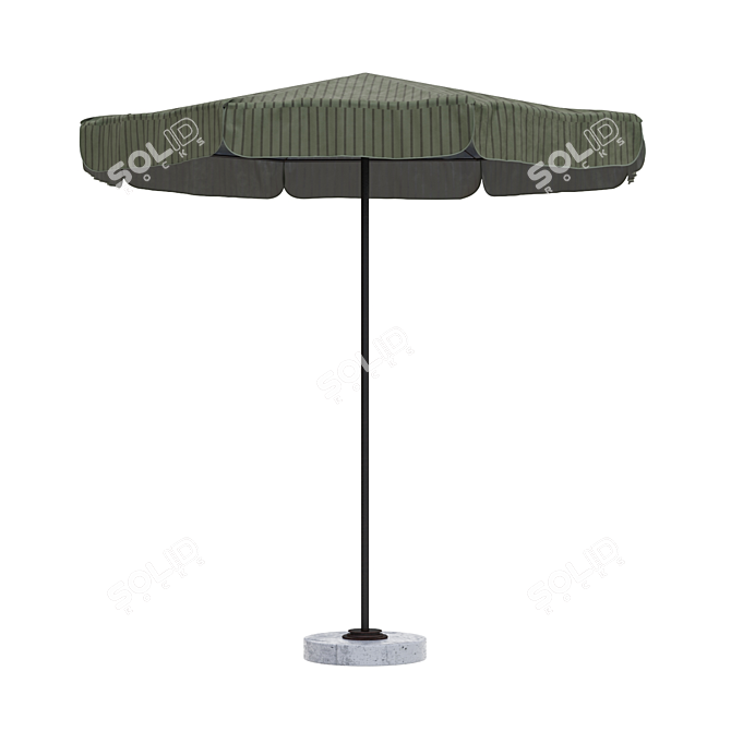 Stylish Canopy Umbrella 3D model image 1