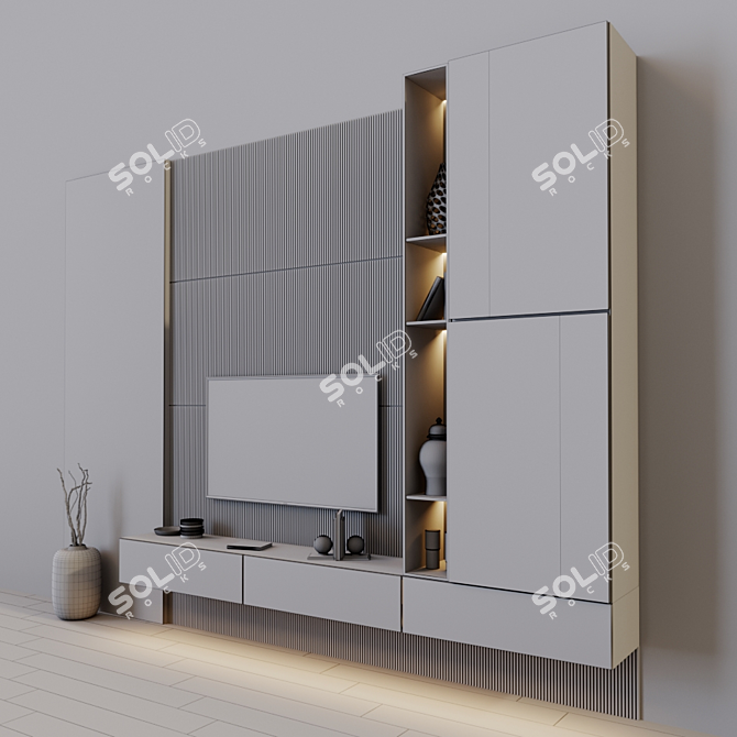 Title: 49" High-Performance TV Set 3D model image 3