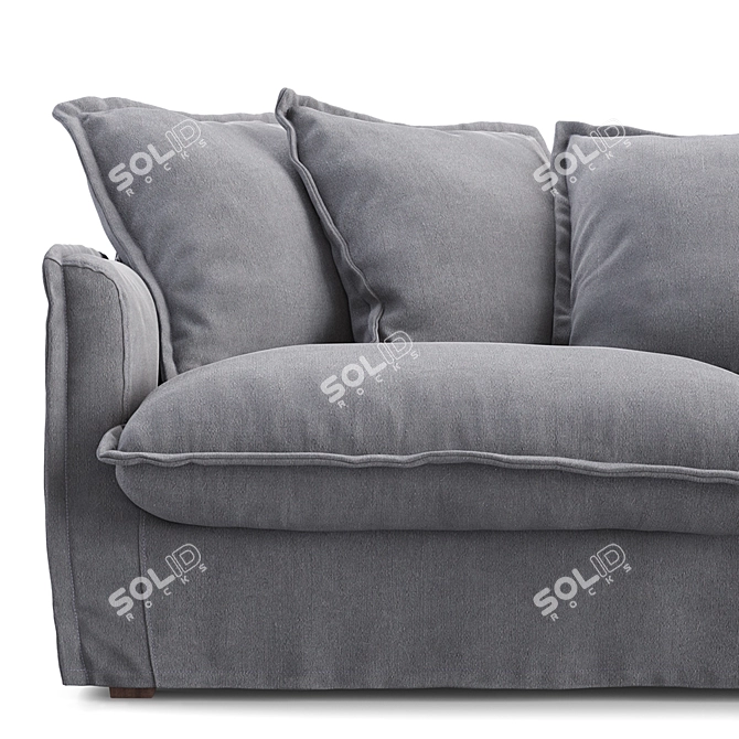 Charcoal Gray Livingston Sofa 3D model image 2