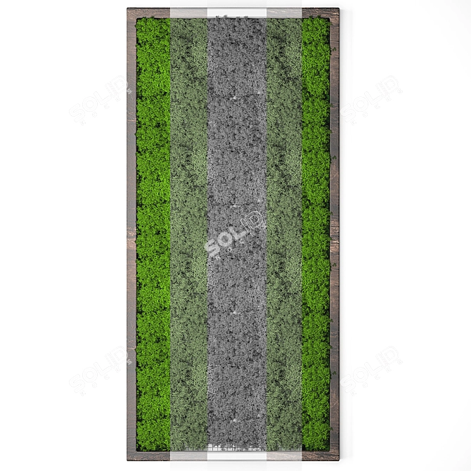 Evergreen Moss Wall Decor 3D model image 3