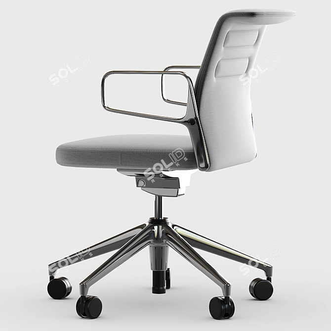 Vitra AC 5 Studio Chair in Gray 3D model image 2