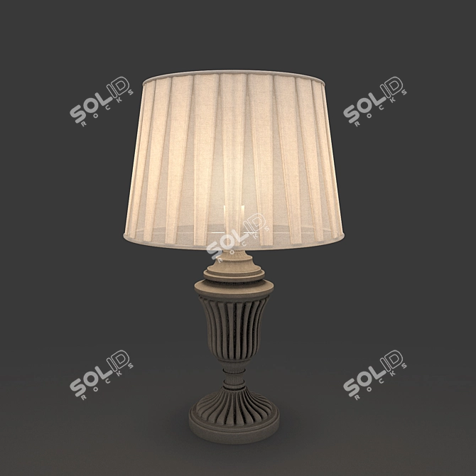 Elegant Bedside Illumination 3D model image 1