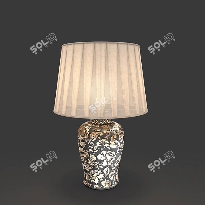 Modern Ambient Bedside Lamp 3D model image 1
