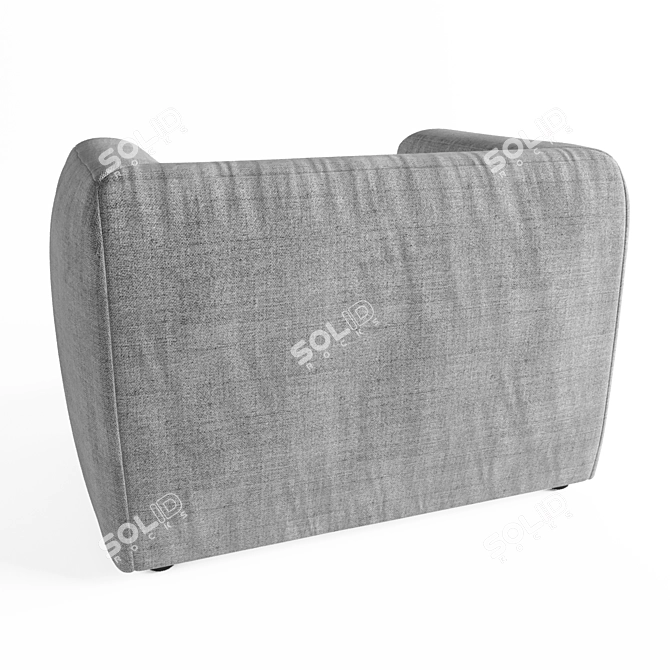 Blomma Miniature Designer Armchair 3D model image 2