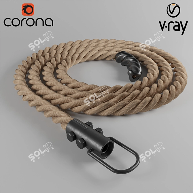 Versatile Rope Bundle: 2014 and 2011 MAX (Corona + VRay) + FBX 3D model image 1