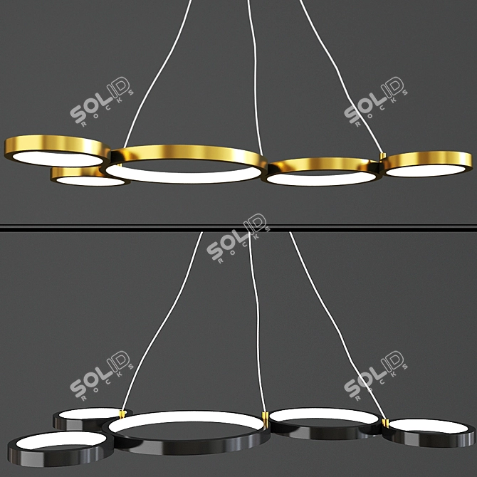 Modern Ceiling Light Set 3D model image 1