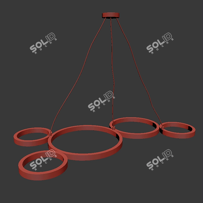 Modern Ceiling Light Set 3D model image 2