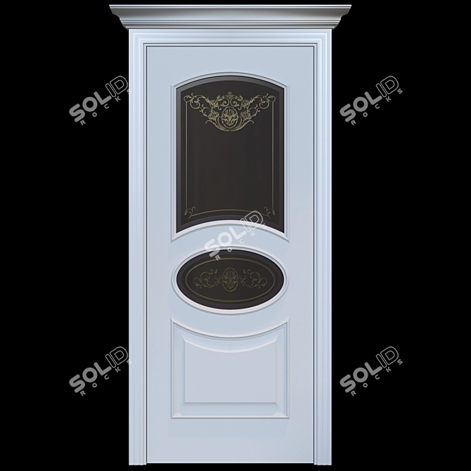 Elegant Florence Porte Vista Doors 3D model image 2