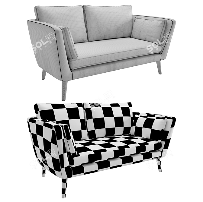 Scandi Comfort: FINYA Jane Sofa 3D model image 2