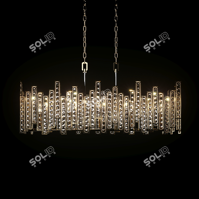 Classic Elegance Chandelier 3D model image 1