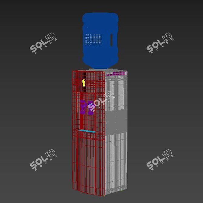 IceFlow Water Cooler 3D model image 3