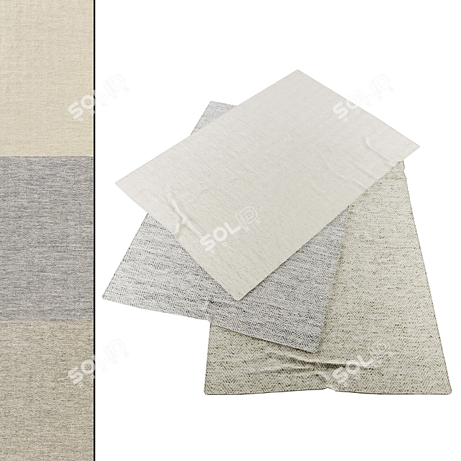 Realistic Zeta Rug Collection | Restoration Hardware 3D model image 1