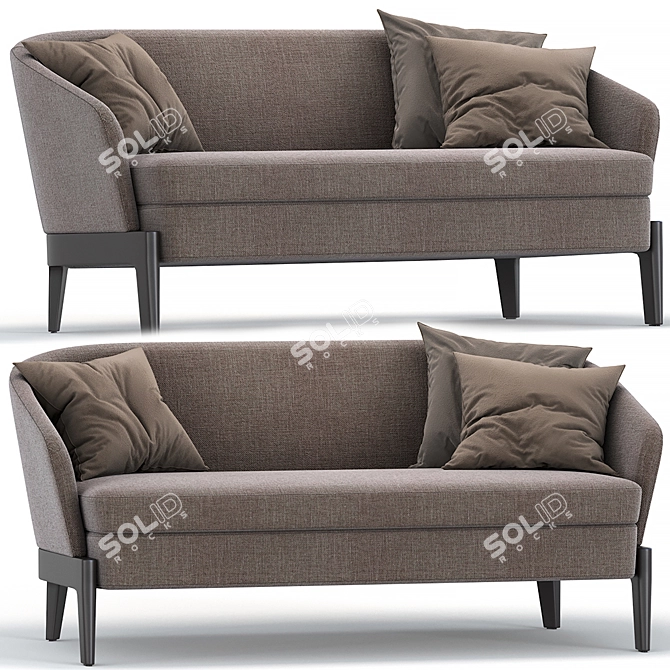 Elegant Molteni & C CHELSEA Sofa 3D model image 1