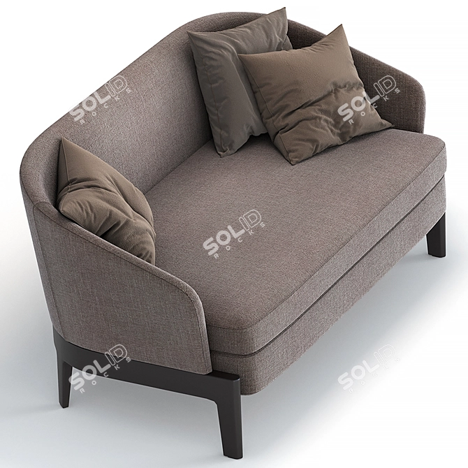 Elegant Molteni & C CHELSEA Sofa 3D model image 2