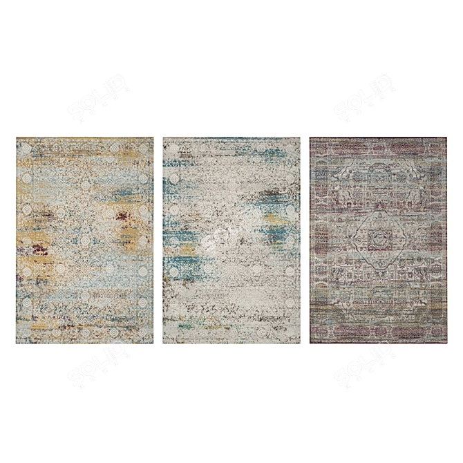 Luxury Carpet Set 3 | High-Quality Textures 3D model image 3