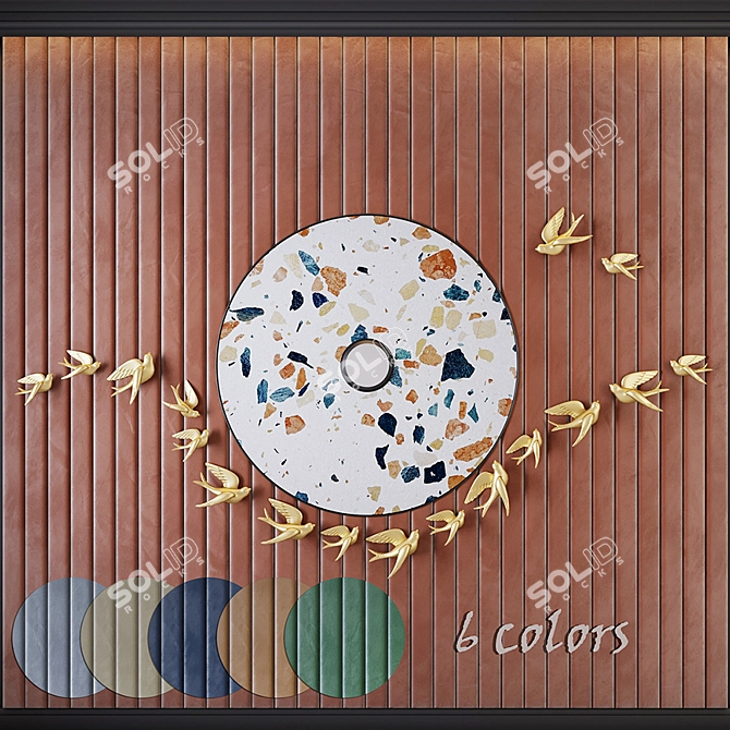 Gulls Decorative Panel 10_8 3D model image 1