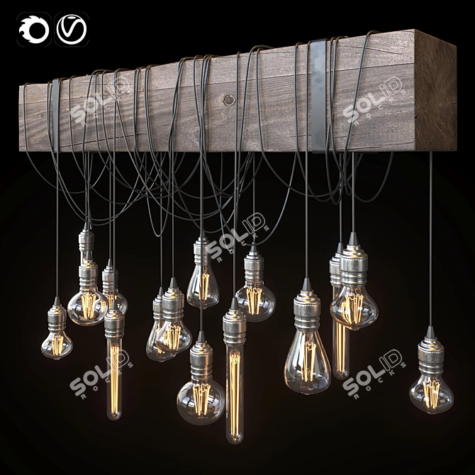 Sleek CM Lamp for Vray and Corona | FBX Format 3D model image 1