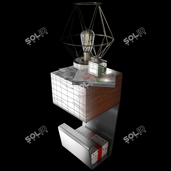 Elegant 3D Decor Set 3D model image 2