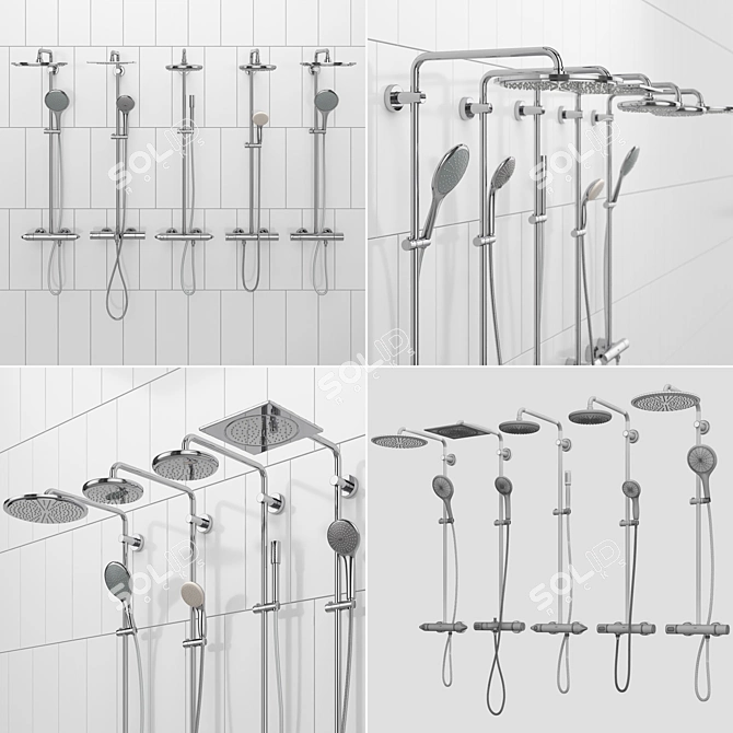 GROHE Rainshower Set 39 | Luxurious Shower System 3D model image 3