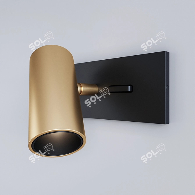 Centrsvet LOCUS NIGHT SQR R: Stylish Wall Spotlight 3D model image 1