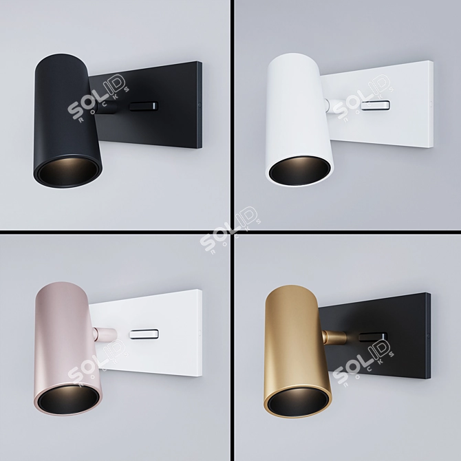 Centrsvet LOCUS NIGHT SQR R: Stylish Wall Spotlight 3D model image 2