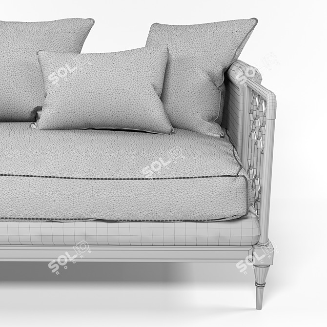 Contemporary Corona Sofa 3D model image 3