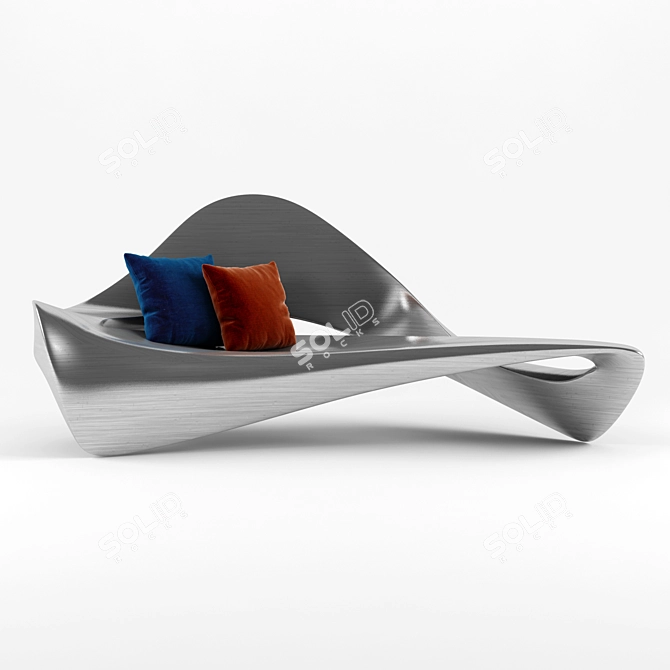 Daan Mulder Liquid Line Sofa 3D model image 1