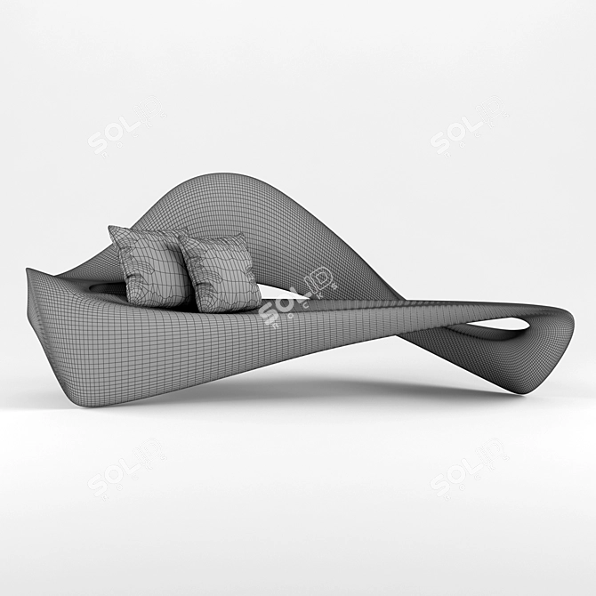 Daan Mulder Liquid Line Sofa 3D model image 3
