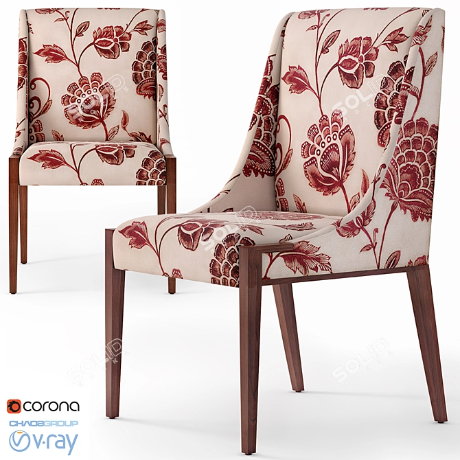 Lisse Chair: Modern Elegance by Dmitriy & Co. 3D model image 1