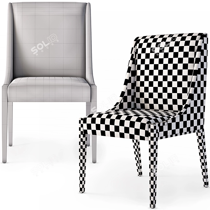 Lisse Chair: Modern Elegance by Dmitriy & Co. 3D model image 3
