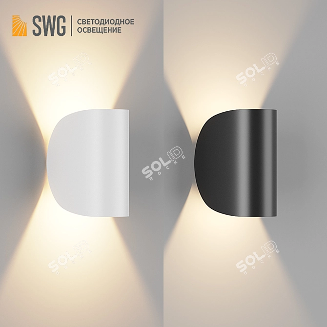 OM VENTURA - Sleek Aluminum Outdoor Wall Light 3D model image 2