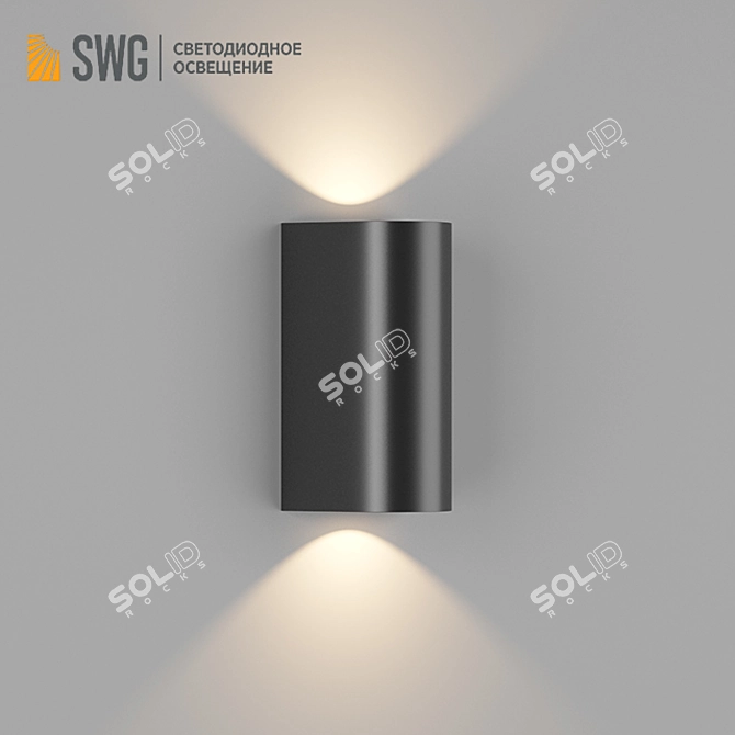 DesignLed ZIMA-BL - Aluminum Profile LED Light 3D model image 2